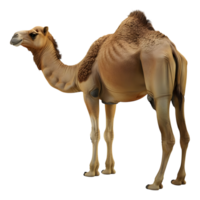 3D Rendering of a Camel Standing on Transparent Background png