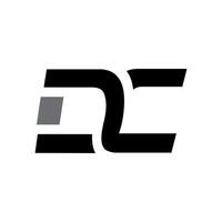 DC monogram logo design illustration vector