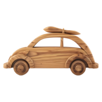 en bois jouet voiture sur transparent Contexte png