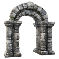Ancient Stone Gate on Transparent background png