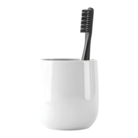 dent brosse dans une pot ou verre sur transparent Contexte png