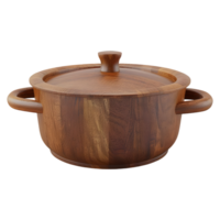 Wooden Bread Pot on Transparent background png