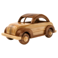 Wooden Toy Car on Transparent background png