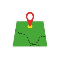 Map icon. Route. Navigator vector