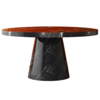 Rounded Marble Table on Transparent background png