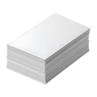 Pile of White papers on Transparent background png