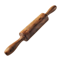 Wooden Bread Belan on Transparent background Ai-Generated png