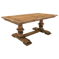 3D Rendering of a Blank Wooden Table on Transparent Background png