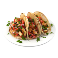 3D Rendering of a American Tacos on Transparent Background png