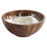 White Powder in a Bowl on Transparent background png