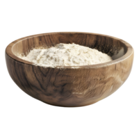 White Powder in a Bowl on Transparent background png