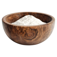 White Powder in a Bowl on Transparent background png