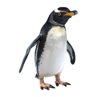 3D Rendering of a Penguin on Transparent Background png