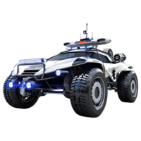 3D Rendering of a Police Patrolling Mobile on Transparent Background png