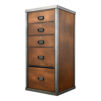 3D Rendering of a Drawer of Locker Vertical on Transparent Background png