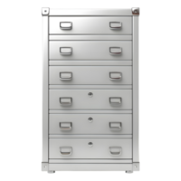 3D Rendering of a Drawer of Locker Vertical on Transparent Background png