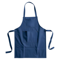 3D Rendering of a Blue Apron on Transparent Background png