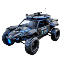 3D Rendering of a Police Patrolling Mobile on Transparent Background png