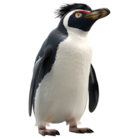 3d Renderização do uma pinguim em transparente fundo png