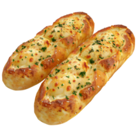 3D Rendering of a Long Bread Baked on Transparent Background png