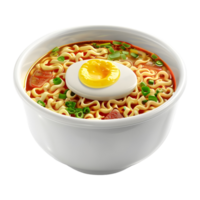 3d le rendu de une noddle sur transparent Contexte png