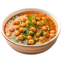 3D Rendering of a Fried Chickpea in a Bowl on Transparent Background png