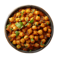 3D Rendering of a Fried Chickpea in a Bowl on Transparent Background png