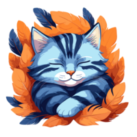 illustrations of beautiful cats, happy cats, angry cats, cats wearing clothes, sleeping cats png