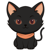 illustration of a cute and happy kitten png