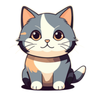 illustration of a cute and happy kitten png