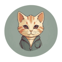illustration of a cute and happy kitten png