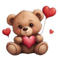 illustration d'ours en peluche png