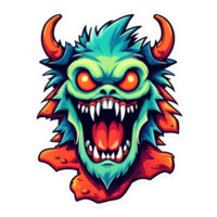 süß Monster- Aufkleber png