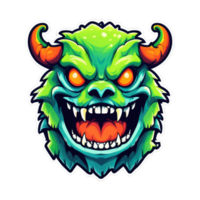 süß Monster- Aufkleber png