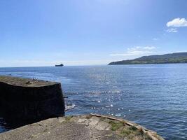 A view of the Isle of Arran from the sea photo