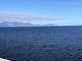 A view of the Isle of Arran from the sea photo