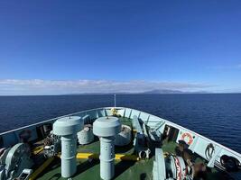 A view of the Isle of Arran from the sea photo