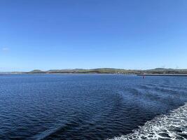 A view of the Isle of Arran from the sea photo