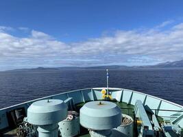 A view of the Isle of Arran from the sea photo