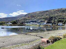 A view of the Isle of Arran in Scotland on a sunny day photo