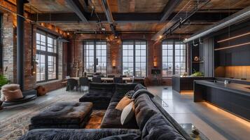 Exquisitely Designed Loft with Rustic Industrial Charm and High-Tech Amenities photo