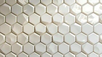 Elegant Hexagonal Tile Mosaic Pattern for Minimalist Architectural and Interior Designs photo