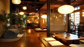 Cozy and Inviting Cafe Atmosphere Ideal for Relaxation,Socializing,and Productive photo