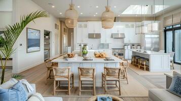 Bright and Airy Open-Plan Modern Kitchen and Dining Room photo