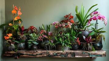 Lush and Vibrant Plant Collection Adorns Modern Indoor Space for Tranquil and Inspiring Ambiance photo