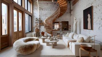 Cozy and Contemporary Loft Apartment with Rustic Charm and Inviting Ambiance photo