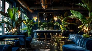 Lush Tropical Oasis A Luxurious Escape in an Industrial-Chic Setting photo