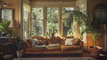 Cozy Botanical Sanctuary A Serene Oasis of Earthy Elegance and Domestic Tranquility photo