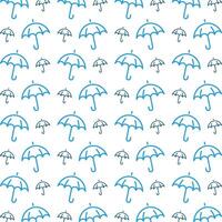 Umbrella striking trendy multicolor repeating pattern illustration background design vector