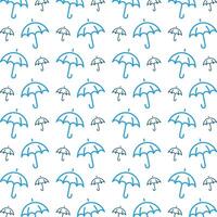 Umbrella striking trendy multicolor repeating pattern illustration background design vector